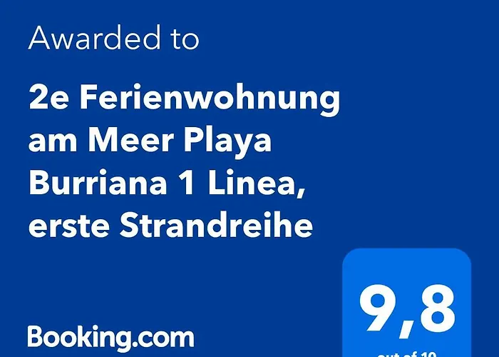 2e Am Playa Burriana 1 Linea, Erste Strandreihe Apartmán